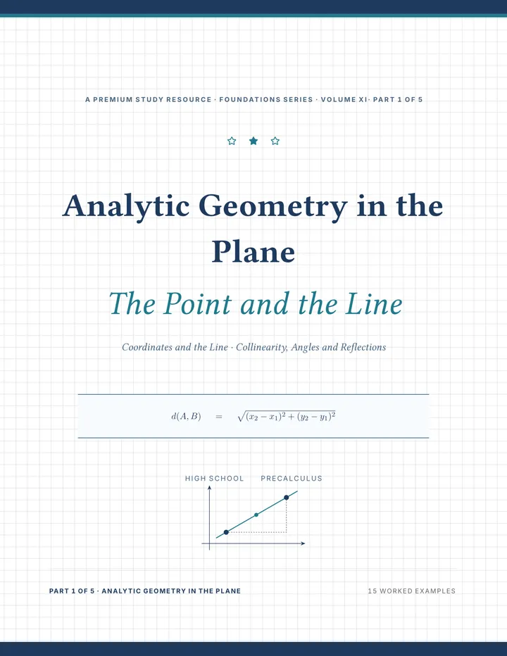 Cover of Analytic Geometry in the Plane — Complete Study Bundle