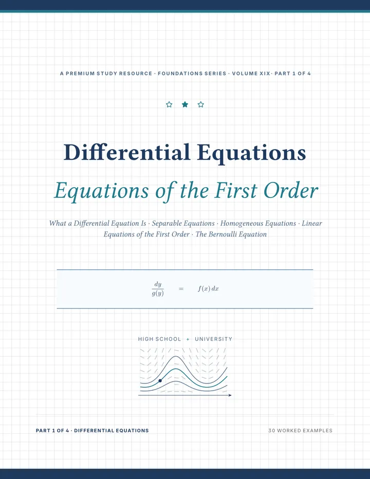 Cover of Differential Equations — Complete Study Bundle