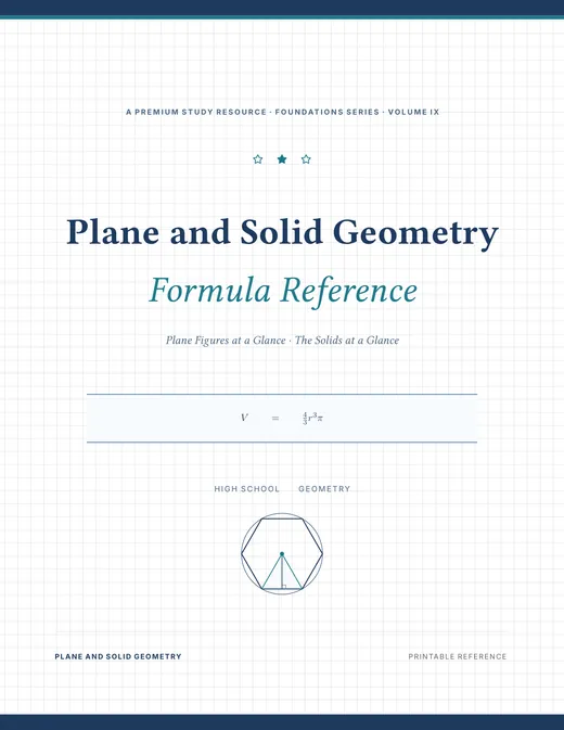 Plane and Solid Geometry — Complete Study Bundle, sample page 4