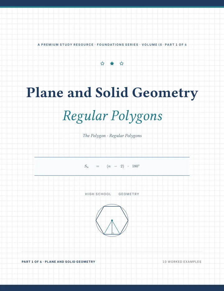 Cover of Plane and Solid Geometry — Complete Study Bundle
