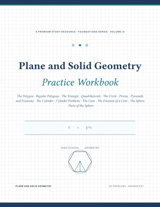 Plane and Solid Geometry — Complete Study Bundle, sample page 3