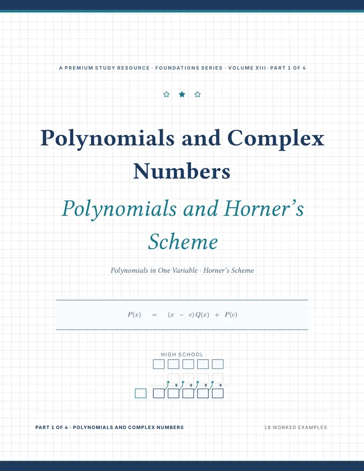 Cover of Polynomials and Complex Numbers — Complete Study Bundle