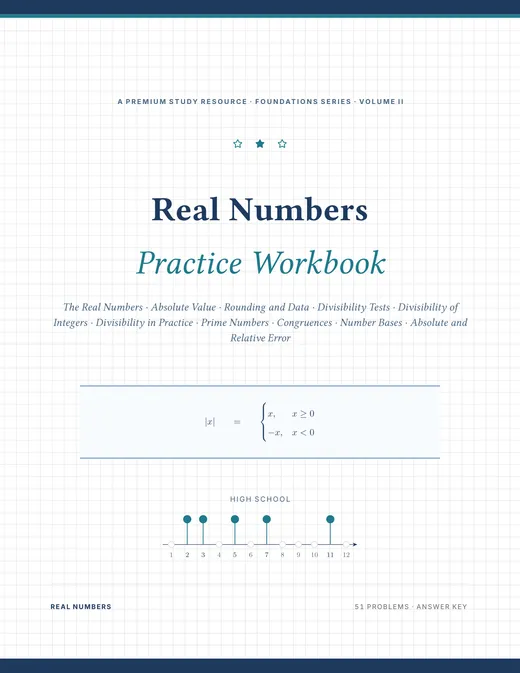 Real Numbers — Complete Study Bundle, sample page 1