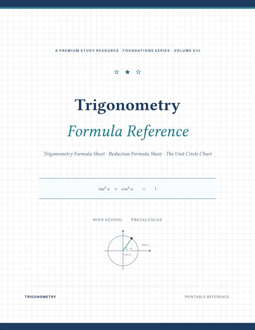 Trigonometry — Complete Study Bundle, sample page 4