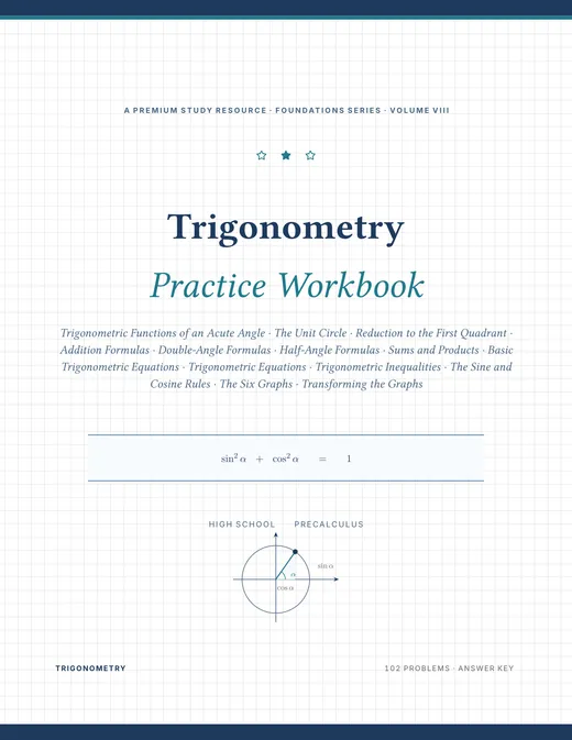 Trigonometry — Complete Study Bundle, sample page 3